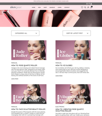 website galerie video proskingear